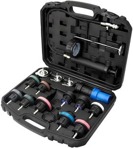 DKwoeshg Coolant Pressure Tester Kit, Universal Radiator Pressure Test Pump with Adapters, Cooling System Leak Detector for Car Truck SUV, Fit for BMW Ford Toyota Honda VW Audi