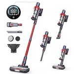 HONITURE Cordless Vacuum Cleaner 450W/38kpa Stick Vacuum Cleaner with LCD Touch Screen, Max 55mins Detachable Battery, Lightweight Handheld Vacuum for Hardwood Floor Carpet Pet Hair Car Stair