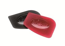 Lodge SCRAPERPK Set of 2 Durable Polycarbonate Pan Scrapers,Red and Black