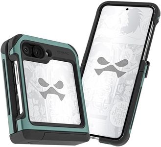 Ghostek Atomic Slim Galaxy Z Flip 6 case with Built-in Kickstand - Clear Back with Aluminum Metal Bumper, Protective Phone Case, Limited Edition Color for 2024 Samsung Z Flip 6 Case (6.7") (Green)