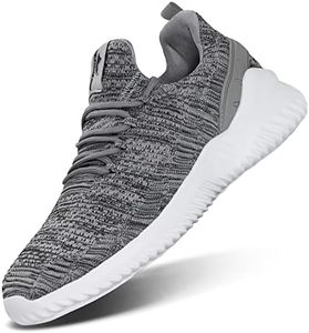 Flysocks Men's Walking Shoes Casual Sneaker, A- Grey Mix, 7.5