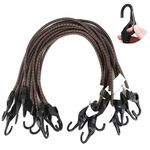 XSTRAP STANDARD 10PK Bungee Cords 32-Inch Heavy Duty Bungee Cords with Hooks, Ideal for Outdoor, Tarp Covers, Canvas Canopies, Motorcycle, Luggage Rack, Cargo