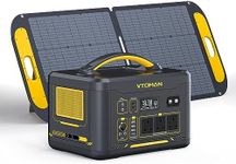 VTOMAN Jump 1500X Portable Power Station with 1*110W Solar Panel - 1500W/848Wh LiFePO4 Battery Solar Generator with 1500W Constant-Power, PD 100W Type-C, Capacity Expandable for Camping, Home Backup