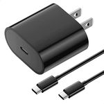 20W USB C Fast Charger with 10ft USB C to C Charging Cord for iPhone 15/15 Pro/15 Pro Max, iPad Pro 12.9 Gen 6/5/4/3, iPad Pro 11 Gen 4/3/2/1, iPad Air 5th/4th, iPad 10th Generation, iPad Mini 6