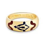 Zodiac Power Store Unisex Gold Plated Sagittarius Alloy Ring (14)