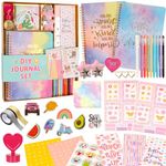 Blacico DIY Journal Kit for Girls - 98 pcs Gifts for Girls Ages 8 9 10 11 12 Year Old, Journal Set for Tween & Teen Girls, Stationery Set, Scrapbook & Diary Supplies Set, Journaling Art Crafts Kit