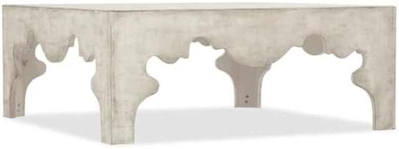 Hooker Furnishings Boheme Square Coffee Table in Refined Linen-Weave Fabric for the Living Room