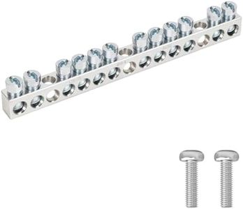 12-Terminal Ground Bar Kit with UL Certification | Compatible with Square D QO/Homeline Electrical Panels & DIY Projects | Copper-Aluminum Alloy Construction | 10-Year Warranty