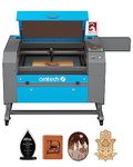 OMTech 100W CO2 Engraver with LightBurn, 500x700 mm Laser Engraving Machine 4 Way Pass Through Air Assist Water Pump Caster Wheels, 20x28 Inch Laser Cutter Cutting Etching Machine