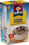 Quaker Instant Oatmeal Cookies 'N Creme in 8 individual packs, 304g total