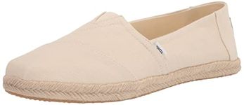 TOMS Women's Alpargata Rope Loafer Flat, Natural Tan, 10 UK