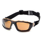 Carhartt CHB418DTP Sandstone Bronze Anti-Fog Lens with Black/Tan Frame