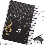 ZHYUAN 100 Pockets Music File Folder,12.4 * 9.25 in Sheet Music Folder,Waterproof,Music Score Folder,Music Sheet File Folder,A4 Sheet Music Paper Folder,Music Binder,for Musicians Student Documents