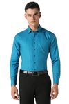 Van Heusen Men's Slim Fit Shirt (VHSFRSLBR81528_Teal 39)