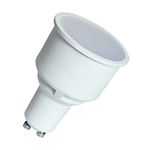 Crompton Lamps LED GU10 Spotlight 4.9W Dimmable Long Barrel 74mm (50W Equivalent) 2700K Warm White 100° Frosted 330lm Long-Barrel Long-Necked Replacement Bulb