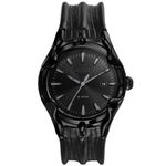 Diesel Leather Analog Black Dial Men Watch-Dz2193, Black Band