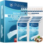 𝗣𝗗𝗢𝗢 White Strips for Teeth Whitening - No Sensitive, Easy to Use Whitening Strips - 20 Teeth Whitening Strips Enamel Protection - Grip, Dry Design - 30 Minutes Quick Result for Teeth Whitening