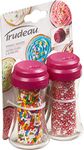 Trudeau 05117633 Bakeware Sprinkle Shaker, Glass, Fuchsia