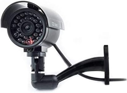 Digicharge Dummy CCTV Camera Outdoor Indoor Fake CCTV Security Imitation Surveillance Cam Flashing LED (1PCS, 1PCS)