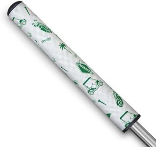 iWinpros Putter Grip Size 3.0, Lightweight Golf Putter Grip, Textured Comfort Design for Superior Control, Anti-Slip Pattern Polyurethane Grips for Golf (Green)