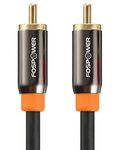 FosPower (.9m / 3ft) RCA Male to RCA Male [24K Gold Plated Connectors] Premium S/PDIF Digital Audio Coaxial Cable