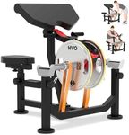 Preacher Curl Bench Bicep Machine: Preacher Curl Machine 3 in 1 Arm Bicep Tricep Curl Machine Dumbell Barbell Bicep Station Equipment Workout with Pad Bar Attachment Home Gym Red