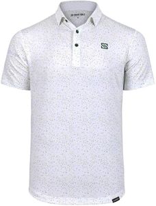 SKIVE Golf Premium Golf Polo Shirt - Golf Shirts for Men - Moisture Wicking, 4-Way Stretch, Athletic Fit - Mens Golf Shirts Short Sleeve Dri Fit - Mens Athletic Polo Shirts - Mens Golf Shirt Men