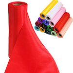 Time to Sparkle 29cmx20m (Red) Satin Roll Sash Fabric Chair Cover Bows Table Runner Sashes Swags for Wedding Party