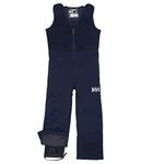 Helly Hansen Unisex-Child Vertical Insulated Fleece Upper Waterproof Legs Bib Pant, 598 Navy, Size 5