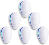 2026 Upgraded Ultrasonic Pest Repeller 6 Pack, Electronic Mouse Repellent, Electronic Repellent Plug in Pest Control for Mice, Cockroaches, Ants, Fly, Mosquitoes, Rodent, Harmless to Pets and Human