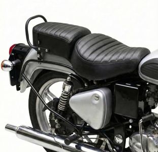 Neodrift Premium Bike Seat Cover - RE Classic Reborn 350/650 | Black - Double Seat | After Sep-2021 | Anti-Slip & Shock-Absorbing | Water-Resistant | Strip Cushioning | Easy Fit | Saka Art Leather