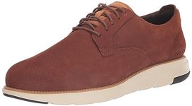 Cole Haan Men's Grand Atlantic Oxford, Dark Sequoia Nubuck Micro Perf/Silver Birch, 6 UK