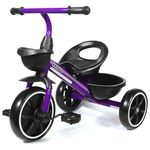 KRIDDO Kids Tricycles Age 24 Month to 5 Years, Toddler Kids Trike for 2.5 to 5 Year Old, Gift Toddler Tricycles for 2-4 Year Olds, Trikes for Toddlers, Violet