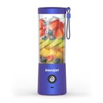 BlendJet Portable Blender for Smoothies & Shakes - 16oz BlendJet 2 Cordless Personal Small Blender, USB-C Rechargeable, Self Cleaning - Mini Travel Blender with Stainless Steel Blade (Galaxy Metallic)
