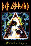 Def Leppard Hysteria Album Cover Heavy Metal Music Merchandise Retro Vintage 80s Aesthetic Rock Roll Band Cool Wall Decor Art Print Poster 24x36