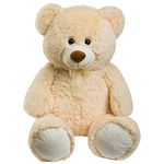 iBonny 90cm Giant Teddy Bear Stuffed Animal Soft Toy Large Love Gift Child Dolls Plush Teddy Bears, Beige