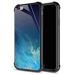 iPhone 6S Plus Case,9H Tempered Glass iPhone 6 Plus Cases for Boys Men, The Blue Sky Pattern Design Shockproof Anti-Scratch Case for Apple iPhone 6/6S Plus 5.5 inch Blue Sky