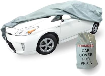 Formosa | Custom Fit Car Cover for Toyota Prius | Lightweight Easy to Install | 3-Layers Breathable Car Dust Cover | All-Weather Prius Accessories for UV, Heat, Rain, and Dust Protection 177" Long