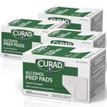 Curad Alcohol Prep Pads, 4 Boxes, 100-count