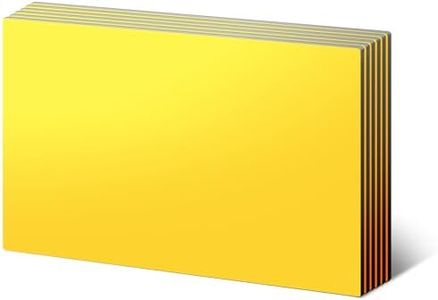 LLPT Dry Erase Magnetic Sheets 6 Packs 8.3" x 12.2" Reusable Washable No Adhesive Trimable Sticker Notes for Refrigerator Desktop Shelf DIY Whiteboard Color Yellow (MSY912)