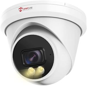 Anpviz 4MP PoE IP Camera, Turret Security IP Camera Outdoor Indoor, AI Human Motion Detection, Smart Dual Light Color Night Vision, Built-in Mic, 2.8mm Lens, IP66 Waterproof, NDAA Complaint (U Series)