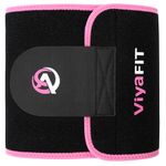 Viyafit Waist Trimmer Belt, Premium Waist Trainer for Women & Men Pink