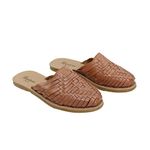 Macarena Collection Sandals women Huarache Sandal Colorful Leather Mexican Style Color Tan 702, Tan, 9