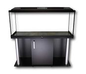 Diversa AQUARIUM WITH LID AND STAND/CABINET Professional Fish Tank - Real Glass, Standard Rectangle (300 Litre Set)