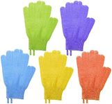 Exfoliating Gloves 5 Pairs Exfoliating Shower Bath Scrub Gloves Exfoliator Glove for Body, Shower, Bath, Scrub and Spa Massage Dead Skin Cell Remover