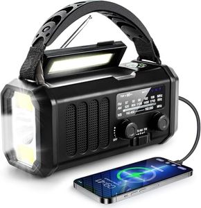 NOAA Weather Radio 20000mAh, Hand Crank Emergency Radio, Solar AM/FM