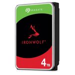 Seagate IronWolf 4 TB NAS Internal Hard Drive HDD – CMR 3.5 Inch SATA 6 Gb/s 5,900 RPM 64 MB Cache for RAID Network Attached Storage, Rescue Services (ST4000VN006)