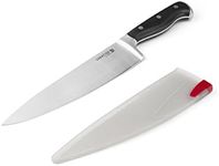 Sabatier 5171952 Forged Stainless Steel Chef Knife with EdgeKeeper Self-Sharpening Sheath, 8-Inch,Black