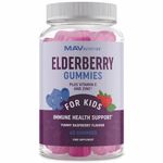 Elderberry Gummies for Kids 150mg with Vitamin C & Zinc for Healthy Immune Support | Designed for Ultimate Health & Wellness, NO Gluten, Non-GMO, Natural Flavors, 60 Gummies