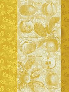 Le Jacquard Français 27509 Torchon en coton Motif pommes de terre Doré 80 x 60 cm